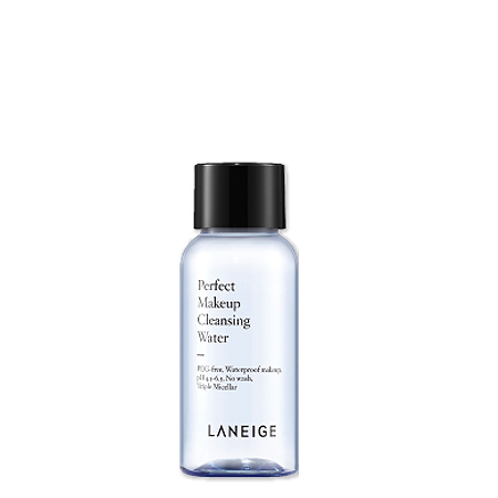 Laneige Perfect Makeup Cleansing Water ใหม่ล่าสุดจาก Laneige   ผลิตภัณฑ์คลีนซิ่งวอร์เตอร์สุดเพอร์เฟ็กต์ ที่เผยประสิทธิภาพการทำความสะอาดเมคอัพบนผิวหน้าอย่างล้ำลึก  คลีนซิ่งที่ช่วยทำสะอาดรูขุมขน พร้อมให้ความรู้สึกผิวที่สะอาด สดชื่น ด้วยประสิทธิภาพของสารสกัดจากใบมิ้นท์ที่ช่วยทำความสะอาดผิวหน้าอย่างล้ำลึกถึงชั้นรูขุมขน พร้อมคืนความเรียบเนียนแก่ผิวในบริเวณที่มีรูขุมขนกว้าง เผยผลลัพธ์ผิวสะอาด คืนความสดชื่นแก่ผิวคุณ